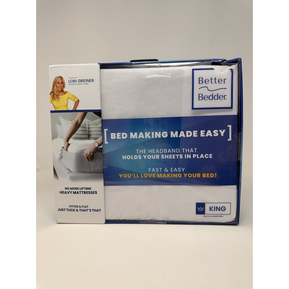 Lori Greiner Better Bedder KING SIZE Headband Holds Your Bed Sheets In Place New